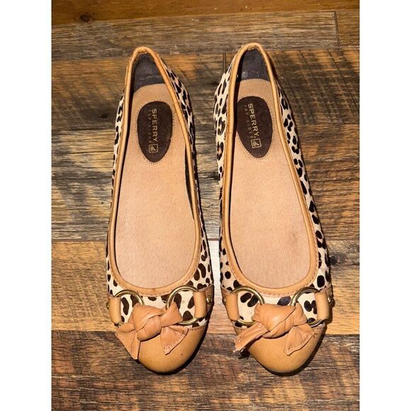 Sperry Top-Sider Kendall Leopard Print Calf Hair Flats Size 6 - Picture 12 of 15